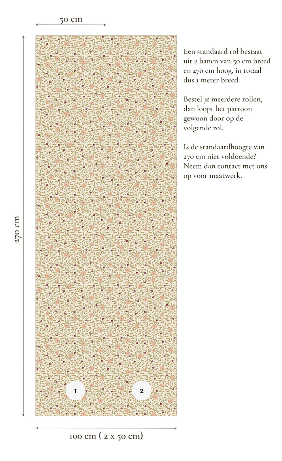 Behang - Blossom Vines - Berry