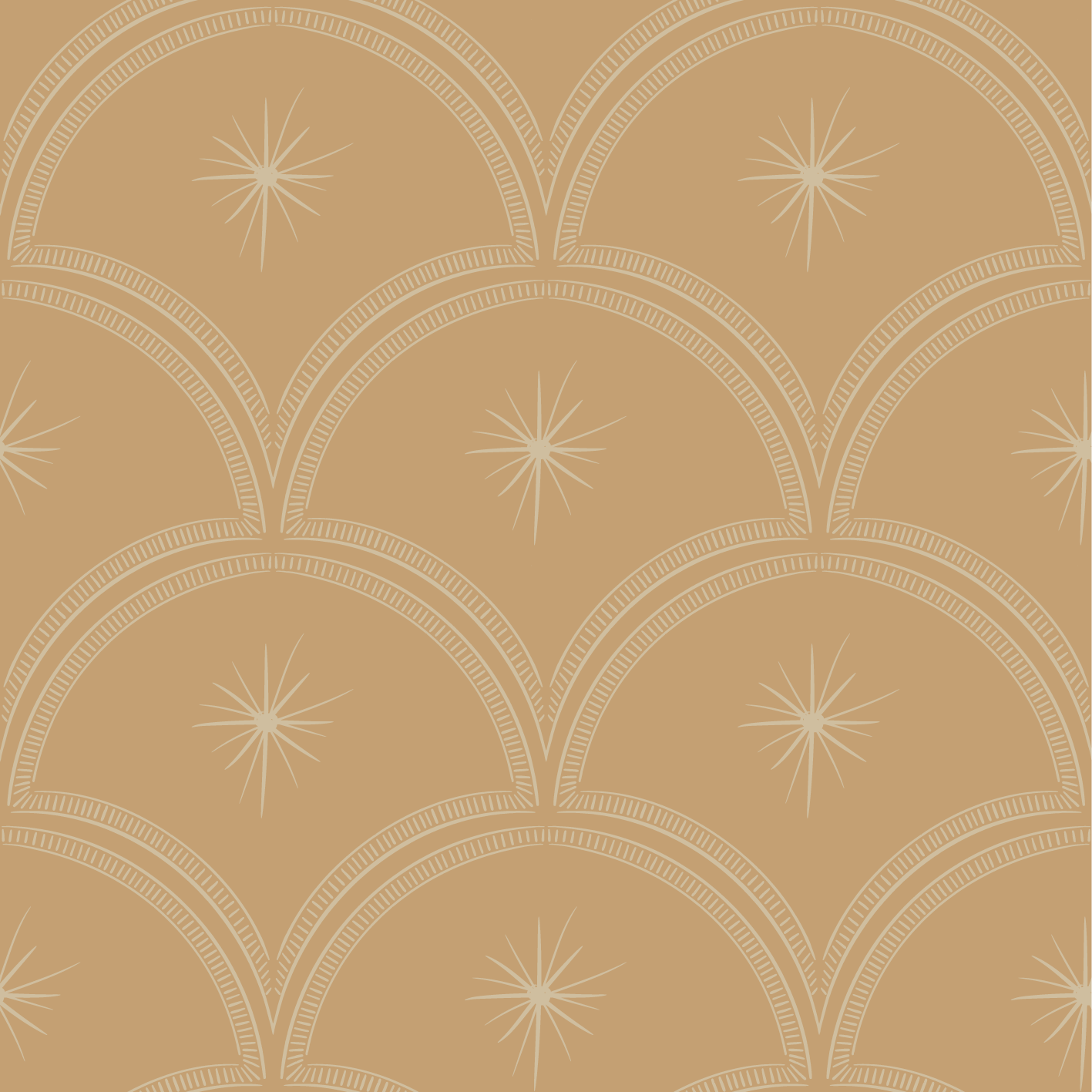 Behangstaal Magic Arches - Honey
