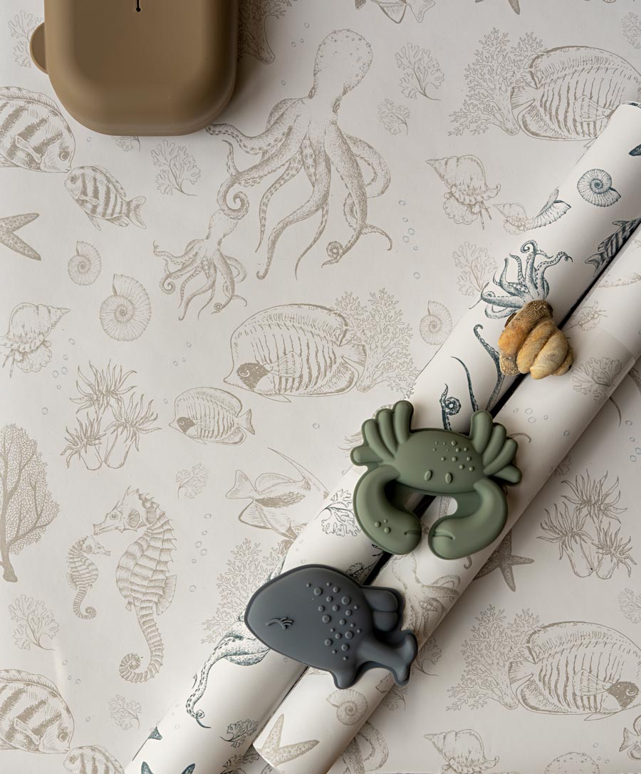 Behangstaal Little Underwater World - bruin