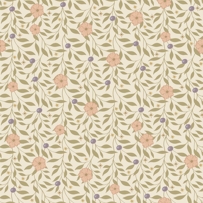 Behang Blossom Vines - Lilac