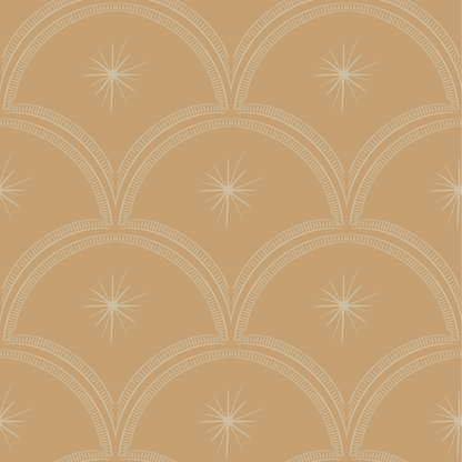 Behang Magic Arches - Honey