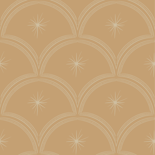 Behang Magic Arches - Honey
