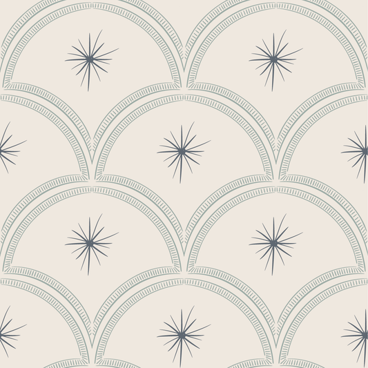 Behang Magic Arches- Midnight