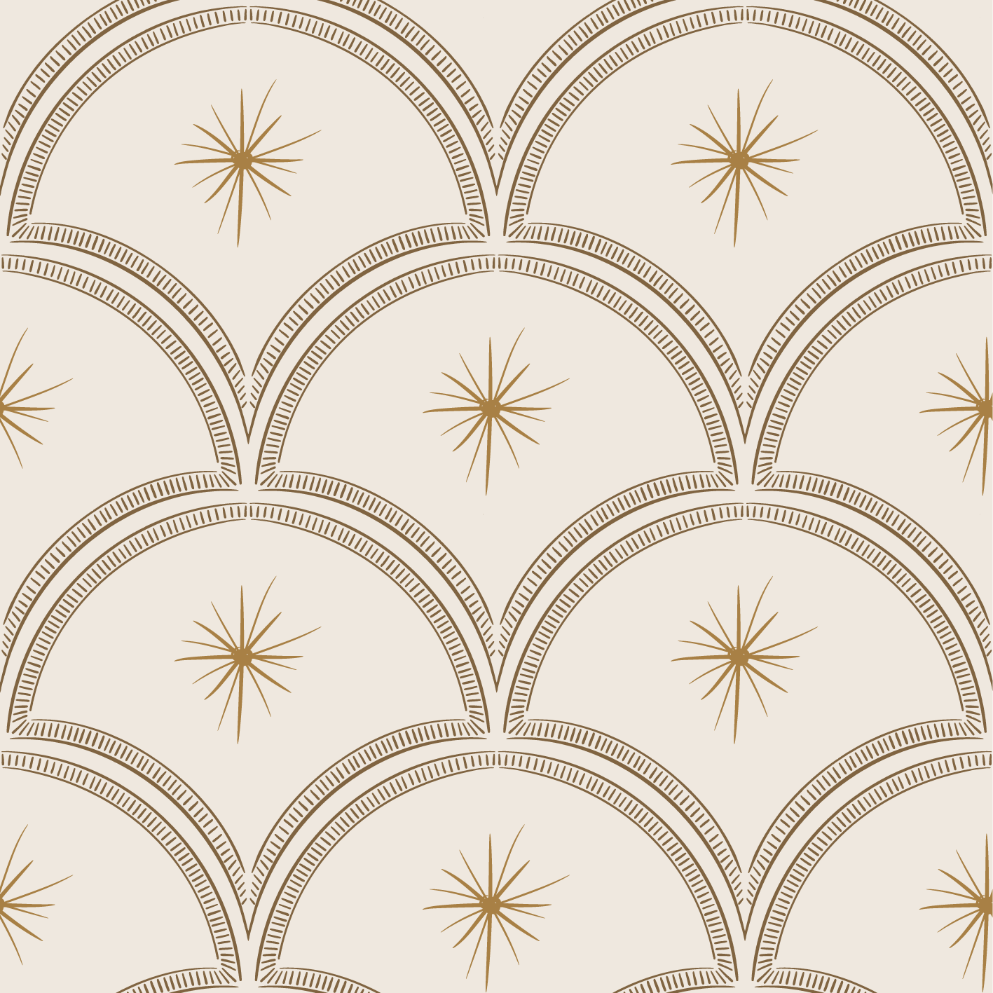 Behang Magic Arches - Sand