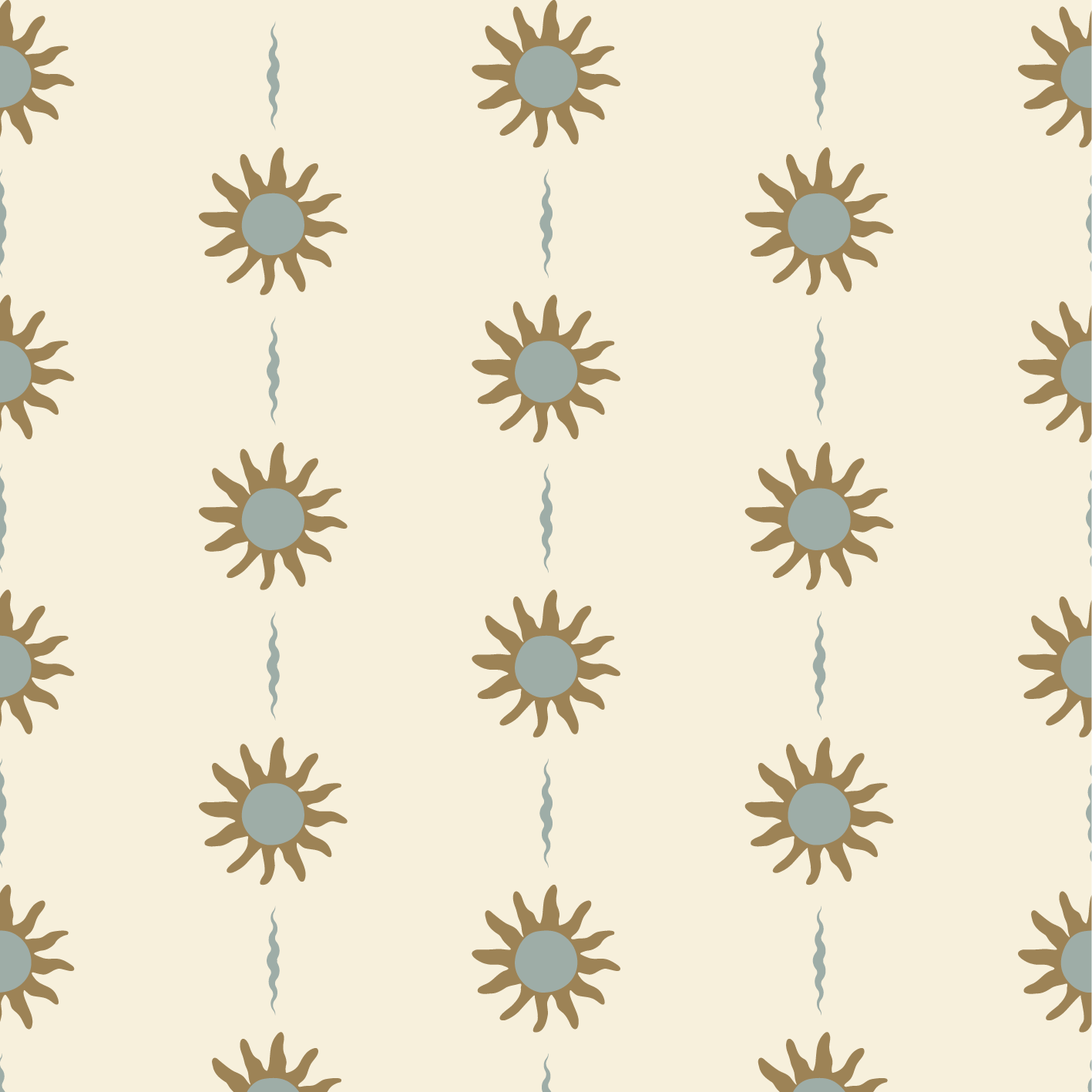 Behang Sunny Days - Blue