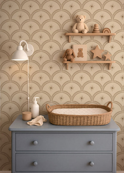 Behang Magic Arches - Clay