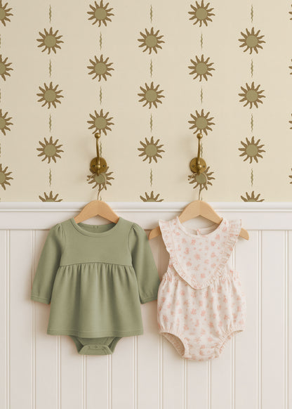Behang Sunny Days - Olive