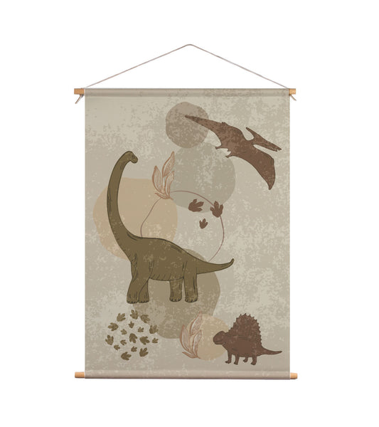Textiel poster - Dino